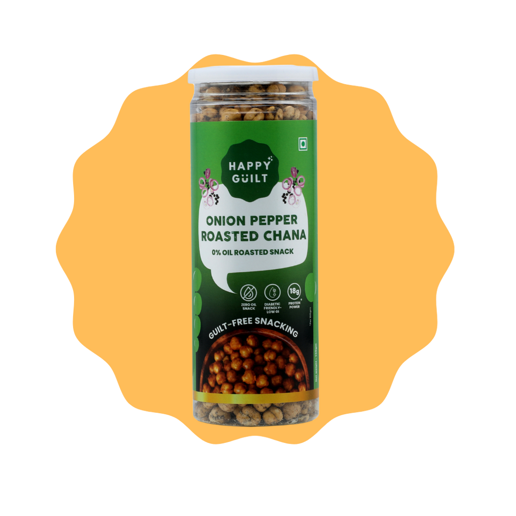 Onion Pepper Roasted Chana | High-Protein & Diabetic-Friendly (150g)
