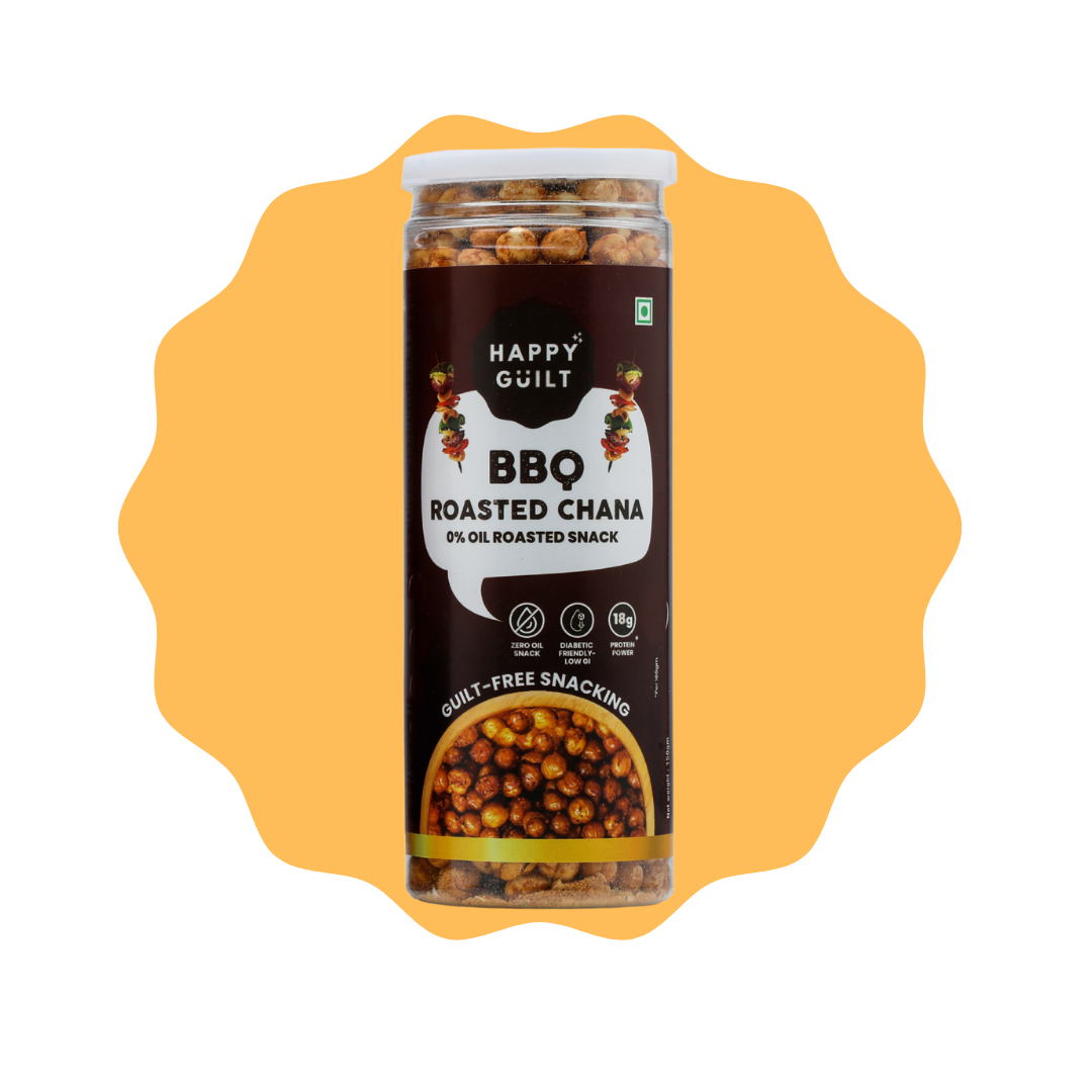 Smoky BBQ Roasted Chana | High-Protein & Diabetic-Friendly (150g)