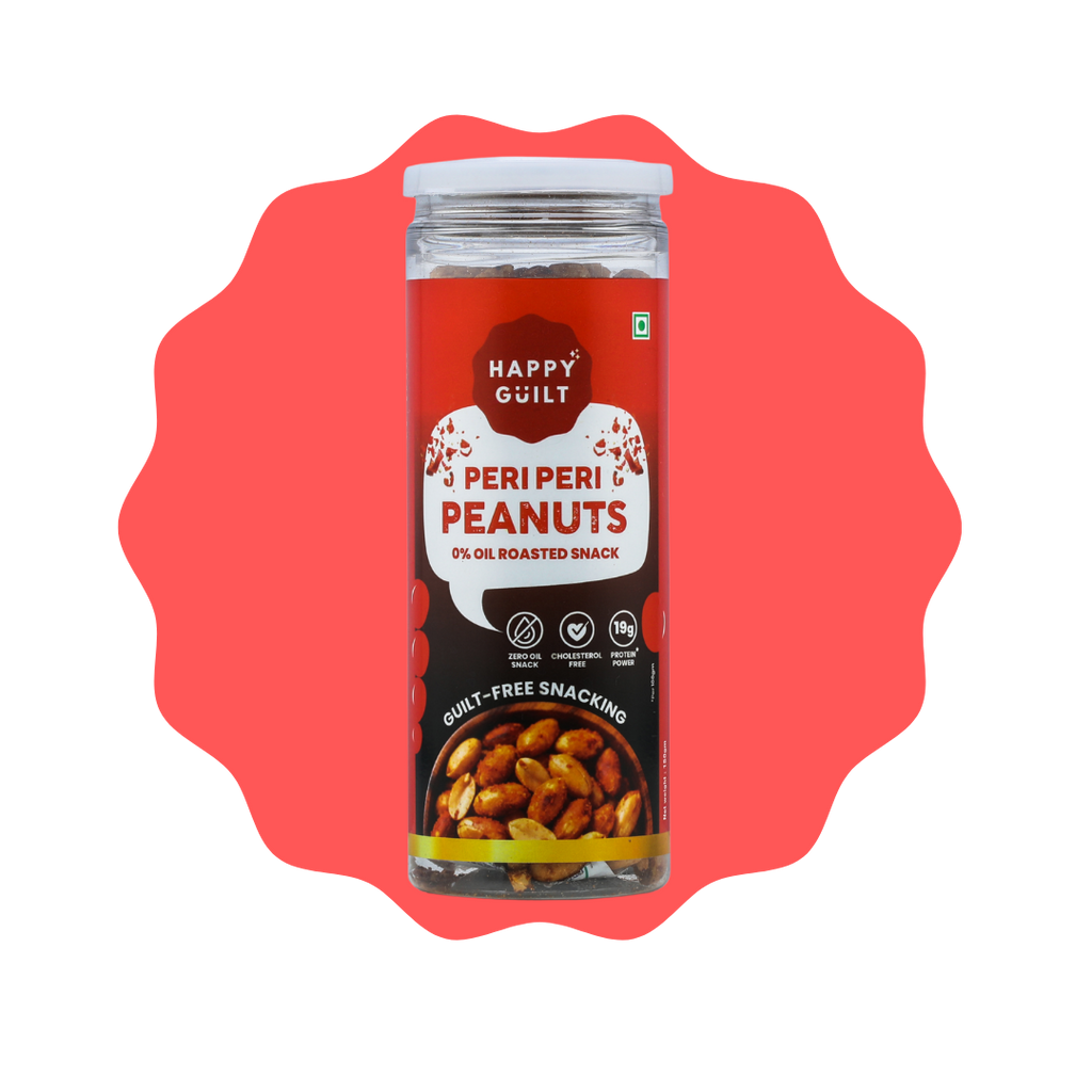 Peri Peri Roasted Peanuts | High-Protein & Cholesterol-Free (150g)