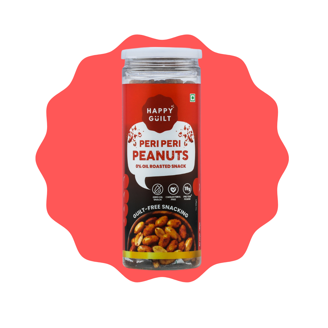 Peri Peri Roasted Peanuts | High-Protein & Cholesterol-Free (150g)