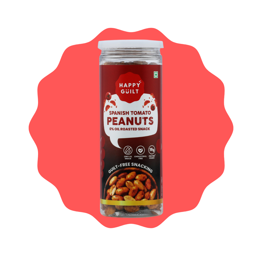 Spanish Tomato Roasted Peanuts | High-Protein & Cholesterol-Free (150g)