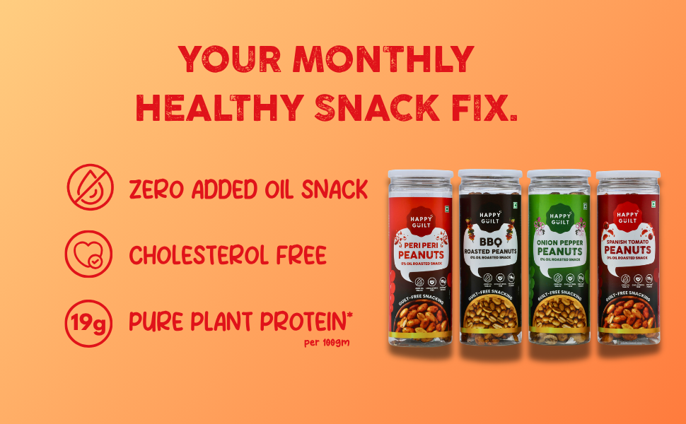Spanish Tomato Roasted Peanuts | High-Protein & Cholesterol-Free (150g)