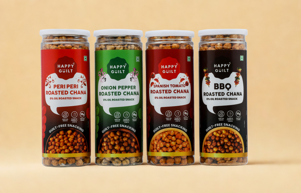 Everything Pack: All Flavours (4-Flavor High-Protein Roasted Peanut+Chana) + 1 On Us (1.3 kg)
