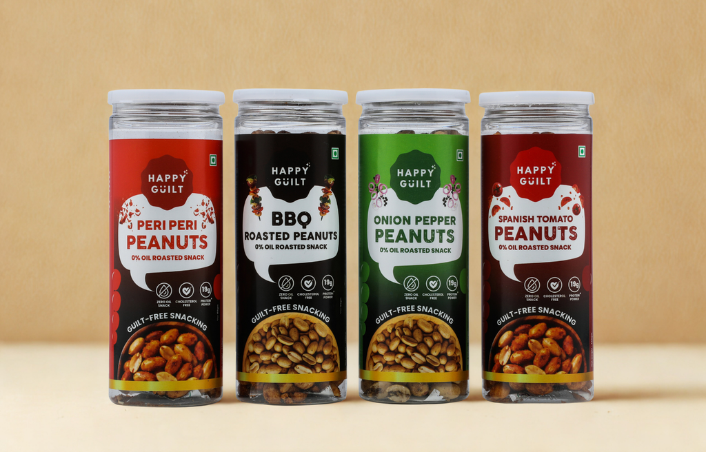 Everything Pack: All Flavours (4-Flavor High-Protein Roasted Peanut+Chana) + 1 On Us (1.3 kg)