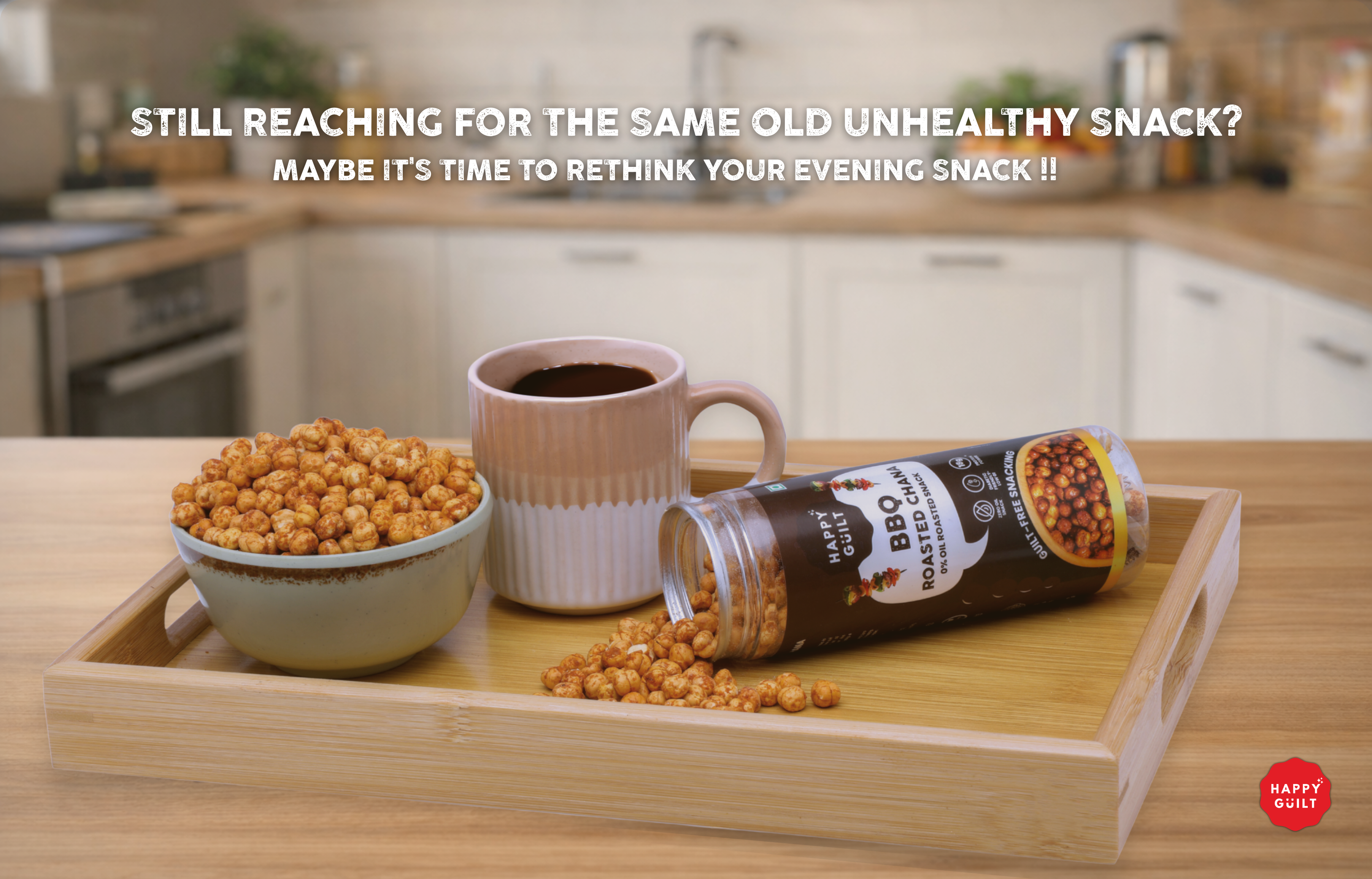 Smoky BBQ Roasted Chana | High-Protein & Diabetic-Friendly (150g)