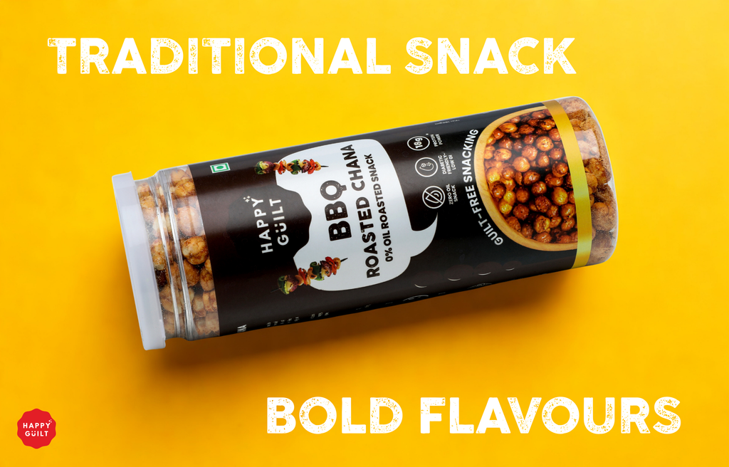 Smoky BBQ Roasted Chana | High-Protein & Diabetic-Friendly (150g)