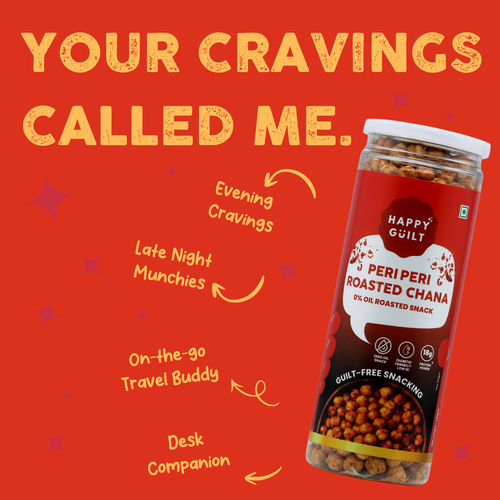 Peri Peri Roasted Chana | High-Protein & Diabetic-Friendly (150g)